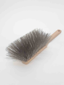 Preview: Handfeger Edelstahldraht / gewellt